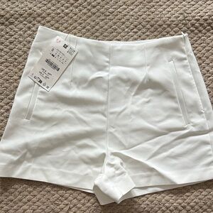 Zara Women's White Shorts NEW WITH TAGS